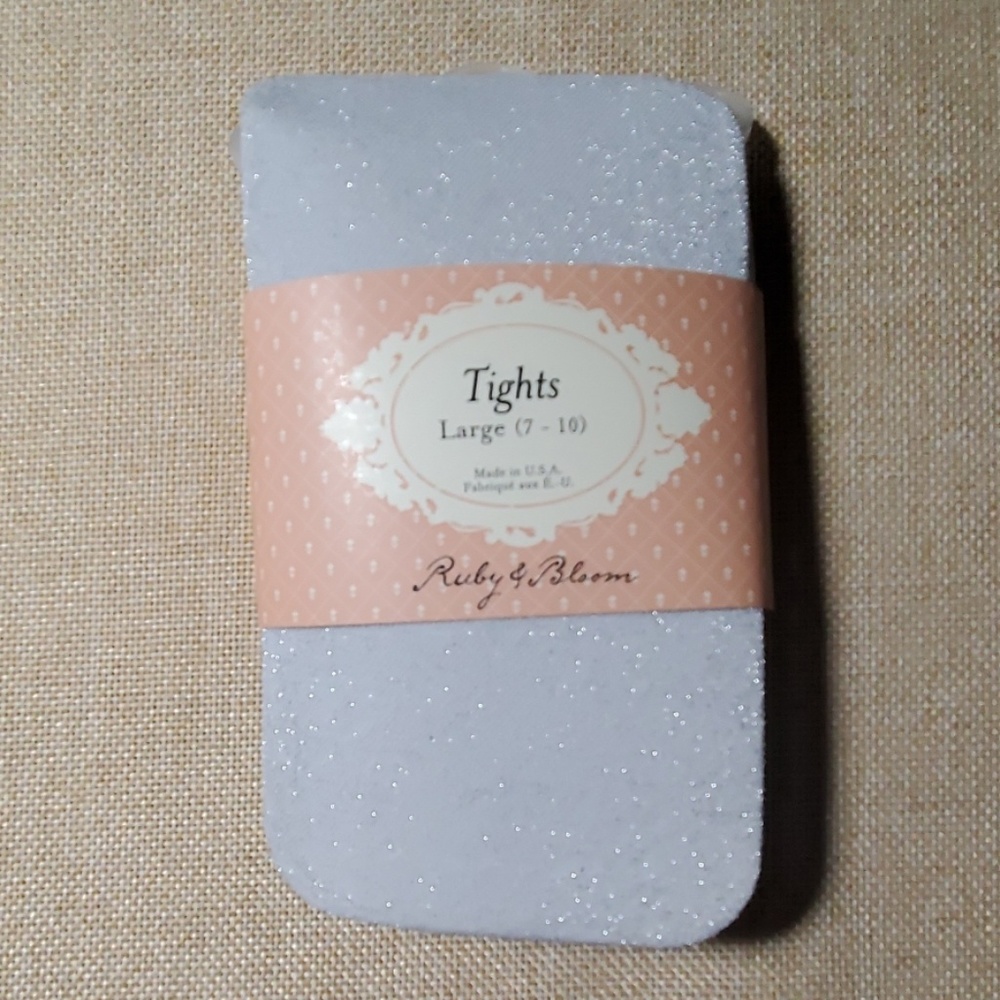 Ruby & Bloom Silver with Sparkle Tights L 7-10